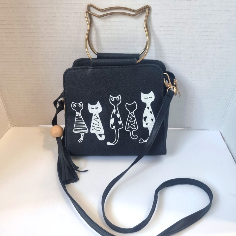 Vintage Cute Crossbody Cat Purse